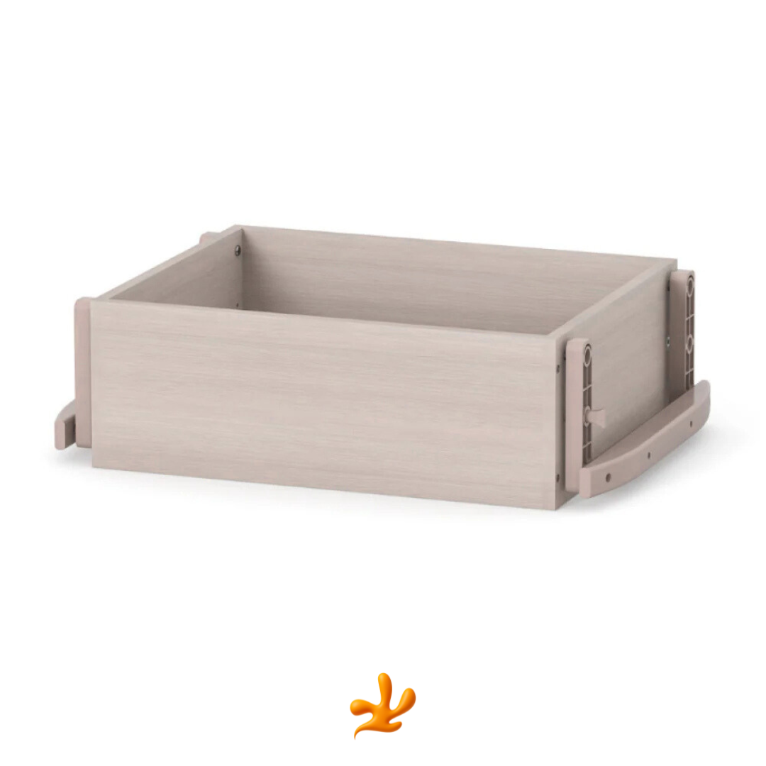 Příčný mechanismus houpání pro postýlky Mikko Gekko (90*70). Podélný, bez šuplíku. Cappuccino.